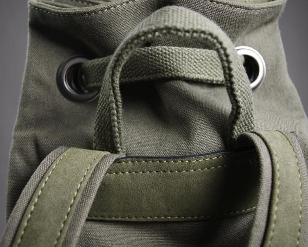 Environmentally Friendly Waterproof Drawstring Bag Army green Medium Size