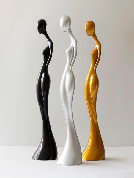 NextTOP Simples Glamour Silhueta Dançante Escultura de Metal Hotel Villa Showpiece