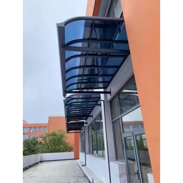 Customized 4*8feet Grey Polycarbonate PC Solid Sheet Lightweight Durable Panel with Hard Coat Surface for Scratch Chemical and UV Resistance for Awning and Canopy