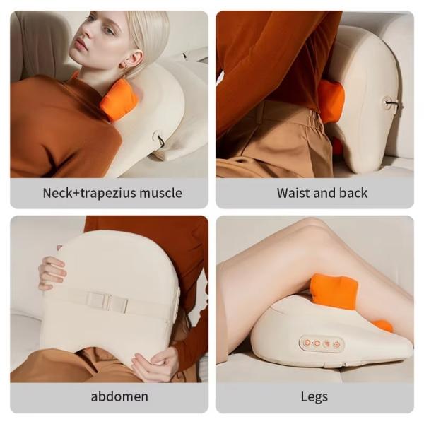 Portable Shiatsu Neck Massager with 6D Kneading Massage and Heat Therapy for Neck and Shoulder Relief