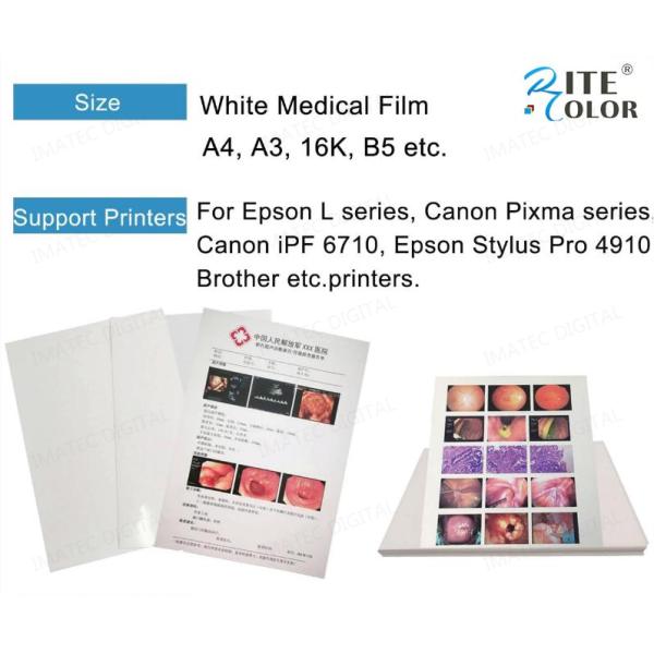White Inkjet Medical Dry Imaging Film For Enteroscopy Ocular Fundus