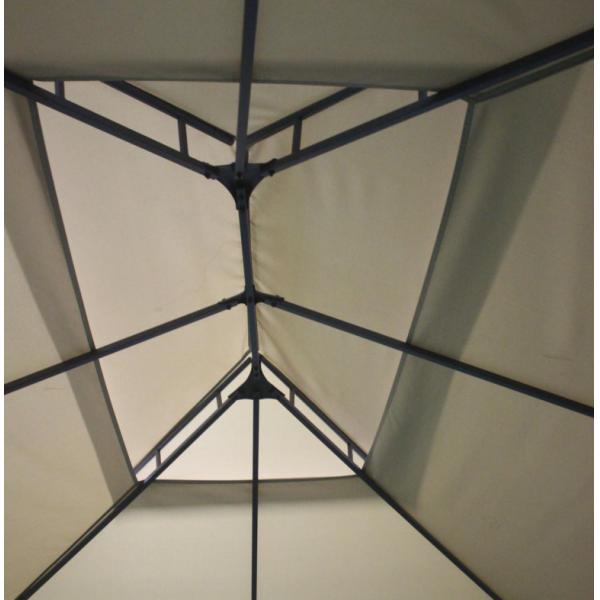 Metal Outdoor Gazebo for Garden Double Topped 3x4x2.7m Optional Metal Type Metal