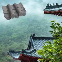 materiais de construção Unglazed asiáticos das telhas de telhado do estilo japonês de resistência de geada