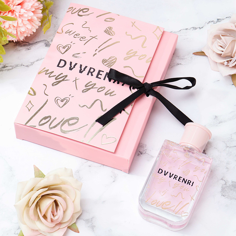 Manufacturer Custom Pink Perfume Packaging Box With Hot Stamping Logo