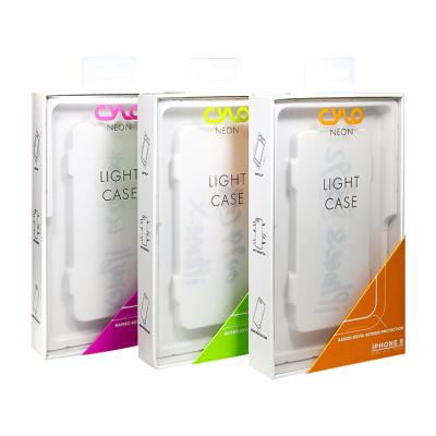 Custom Phone Case Packaging Box Retail Drawer Sliding Mobile Phone Case Packaging Box With Clear PET PVC Window