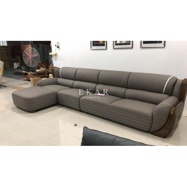 Latest Design Modern Italian Style L Shaped Corner Leather Sofa