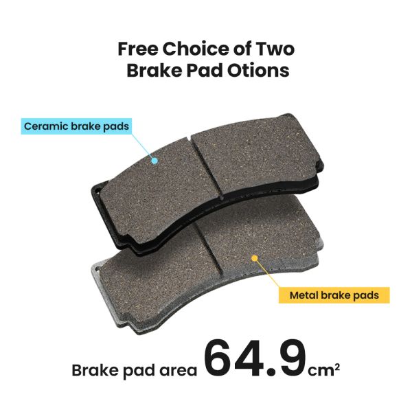 Kit de pinzas de freno TEI P40NS+ de 4 pistones BBK R18/R19 Kit de frenos grandes para Audi A4 B6 B7 B8 B8L B9 B9.5 B10 2000-2025