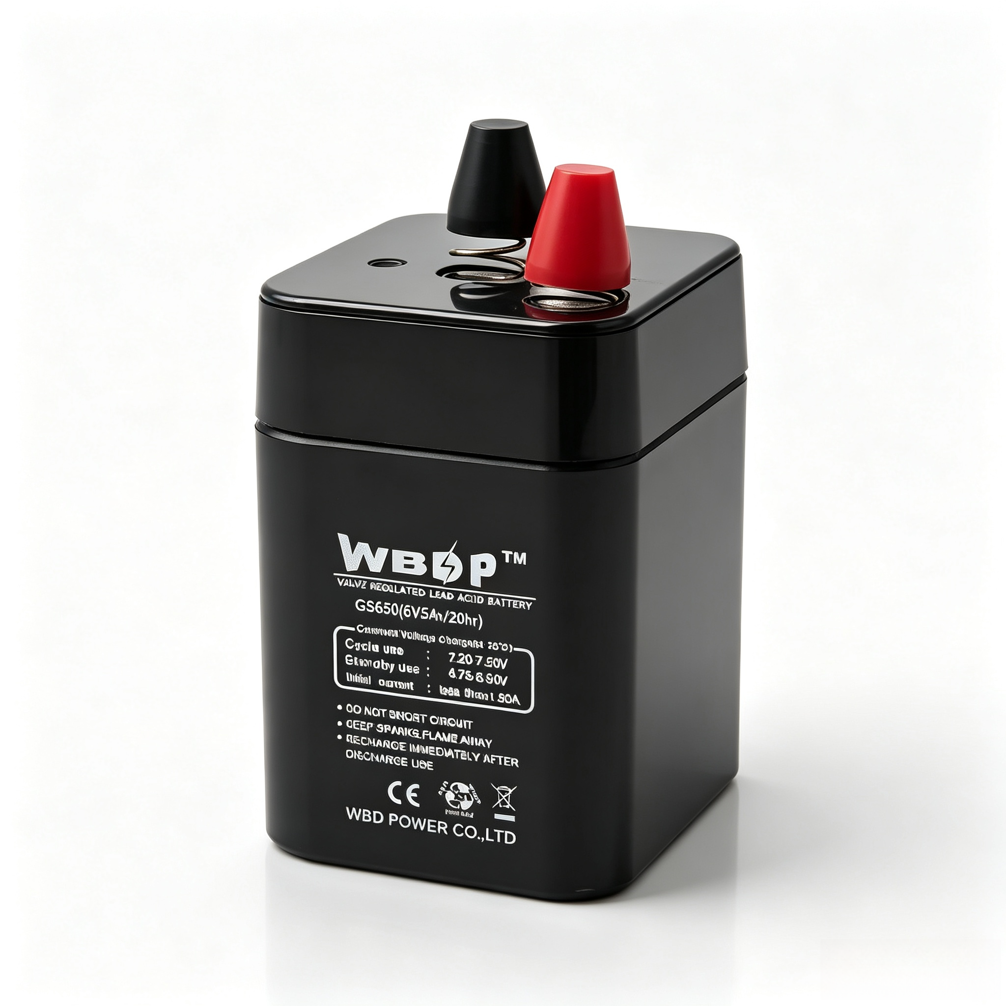 5Ah 6V AGM Battery Low Discharge Rate SLA VRLA Battery Leak Proof For Alarm System