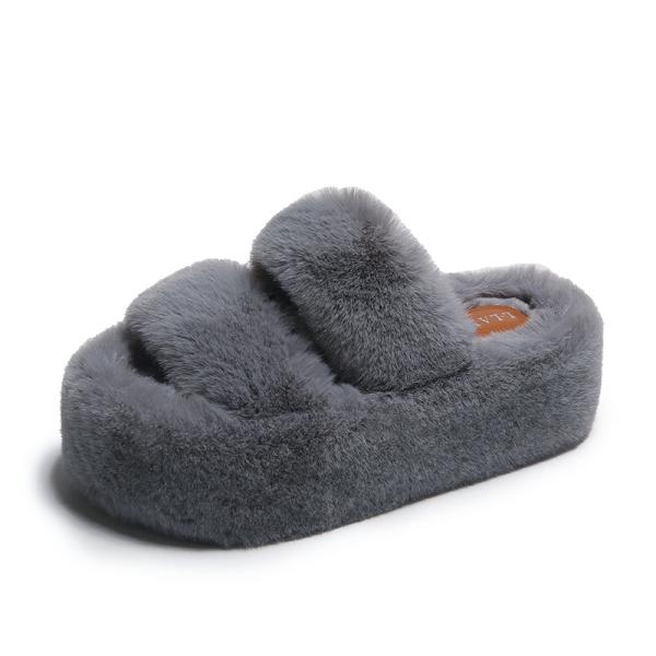 Y-Z New Soft Fashion Home Decor Non-Slip Supper Soft Fluffy Womens Indoor House slippers