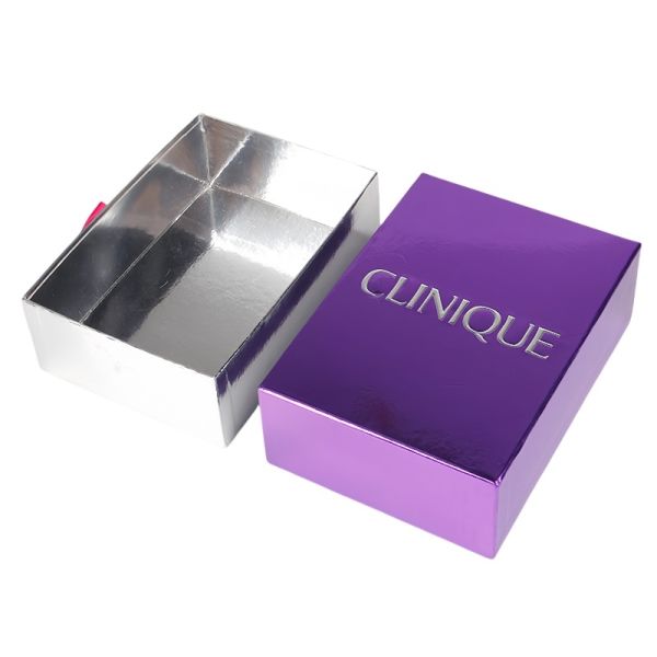 Customize Pull Out Gift Box Red With Small Batch And Hot Silver Logo