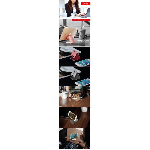 Алюминиевый умный держатель телефона с не пусковой площадкой силикона выскальзывания