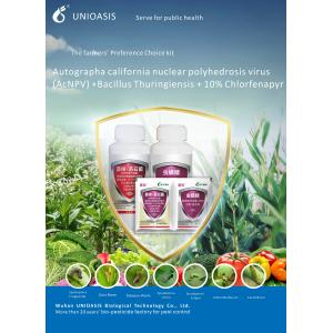 Liquid Fall Armyworm Pesticide with 10 million PIB/mL AcNPV + 2000IU/mL Bt for Organic Certified No Safety Interval Pest Control