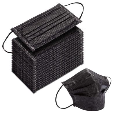 máscara protetora preta descartável de 17.5x9.5cm/máscara preta de Earloop para o terreno de construção