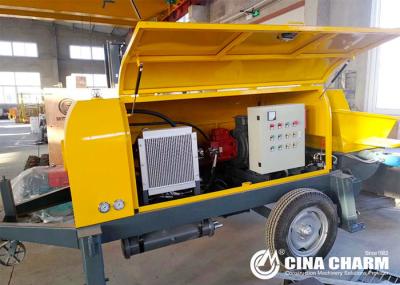 HBTS40 40m3/H Trailer Mounted Concrete Pump With Mixture Pump