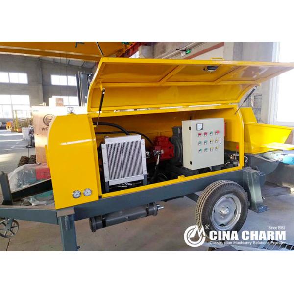 Насос HBTS40 40m3/H установленный трейлером конкретный с насосом смеси