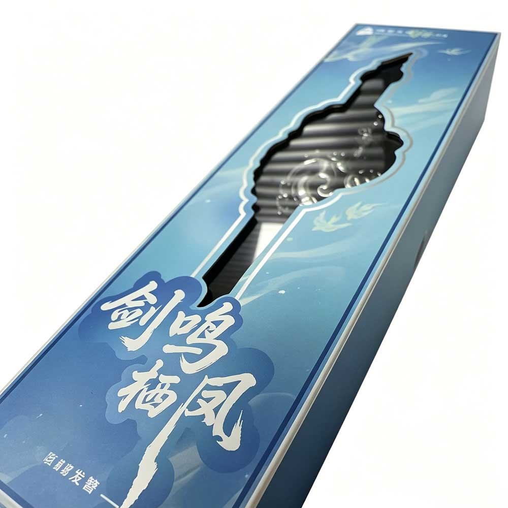Long Custom Window Boxes Rigid Lid and Base Structure Cosmetic Packaging