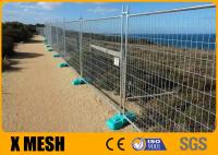 abrazaderas temporales desprendibles de 3.5m m Mesh Fencing With Concrete Block