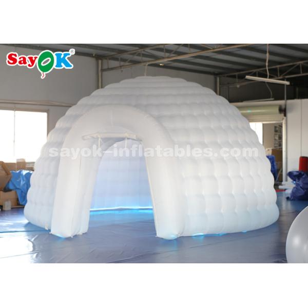Inflatable Globe Tent 5m Inflatable Igloo Dome Tent With Air Blower For Party ,  Wedding