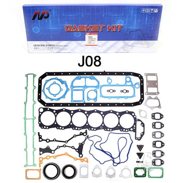 Hino Excavator Engine Parts P11C H06CT JO5E JO8 Overhaul Gasket Kit