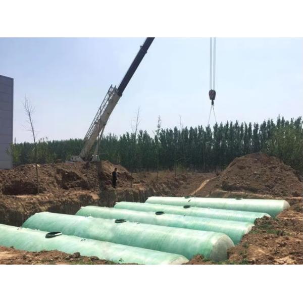 Biogas Domestic Waste Water Purification FRP Septic Tank Underground Type Domestic Sewage Treatment System