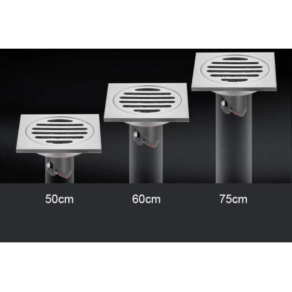 Modern 4 Inch Square Shower Drain , Stainless Steel Floor Drain Odor Proof