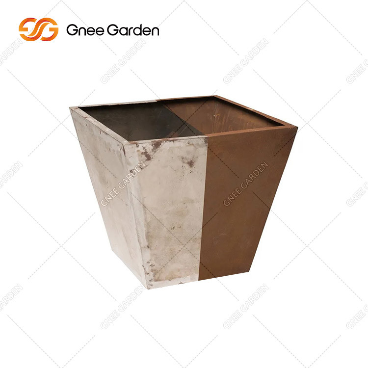 ODM OEM поднял прямоугольную сталь Corten коробки плантатора металла