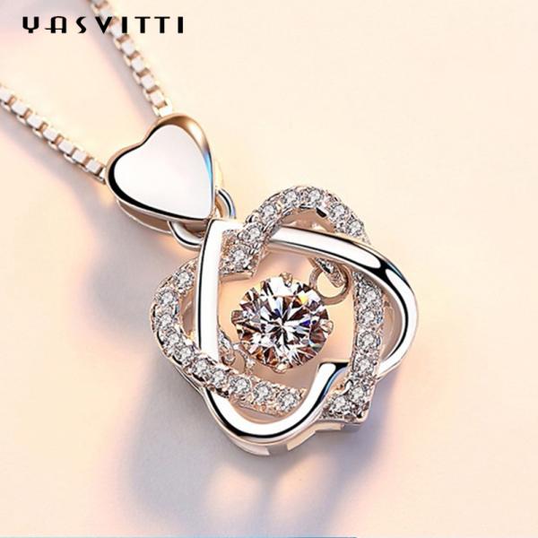 ожерелье звезды сердца 6 ожерелиь S925 ювелирных изделий 2.2g 1.2x2cm стерлинговое серебряное остроконечное