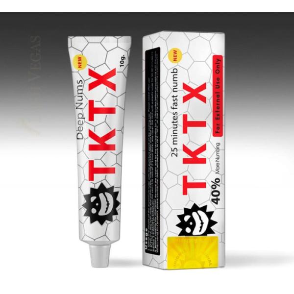 White TKTX 40% Topical Painless Numbing Cream 10g Eyebrow Numbing Cream