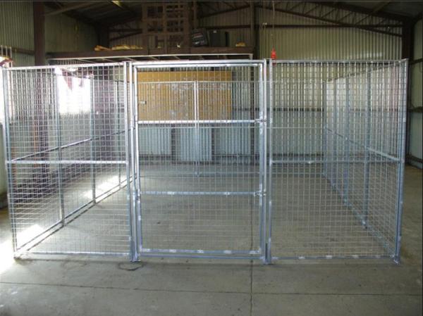 Safety Welded Wire Metal Dog Kennel Anti Rust Multiple Sizes 8'L*8'W*6'H 