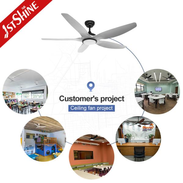 1stshine LED Ceiling Fan 6 Adjustable Wind Speed Support Dimmer Yes and 60 Blade Size