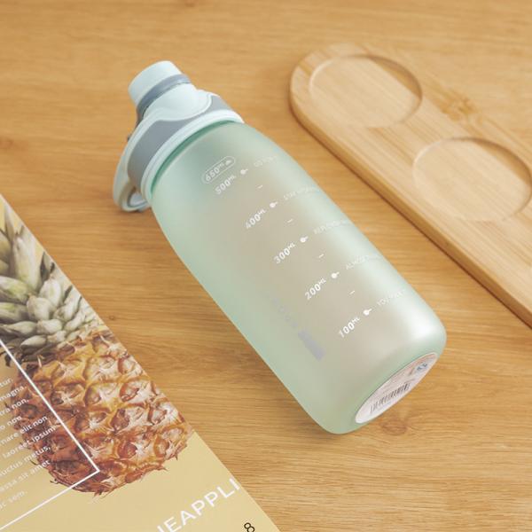 Matte Color Finish Hydra Tritan Plastic Bottles With Time Marker Design