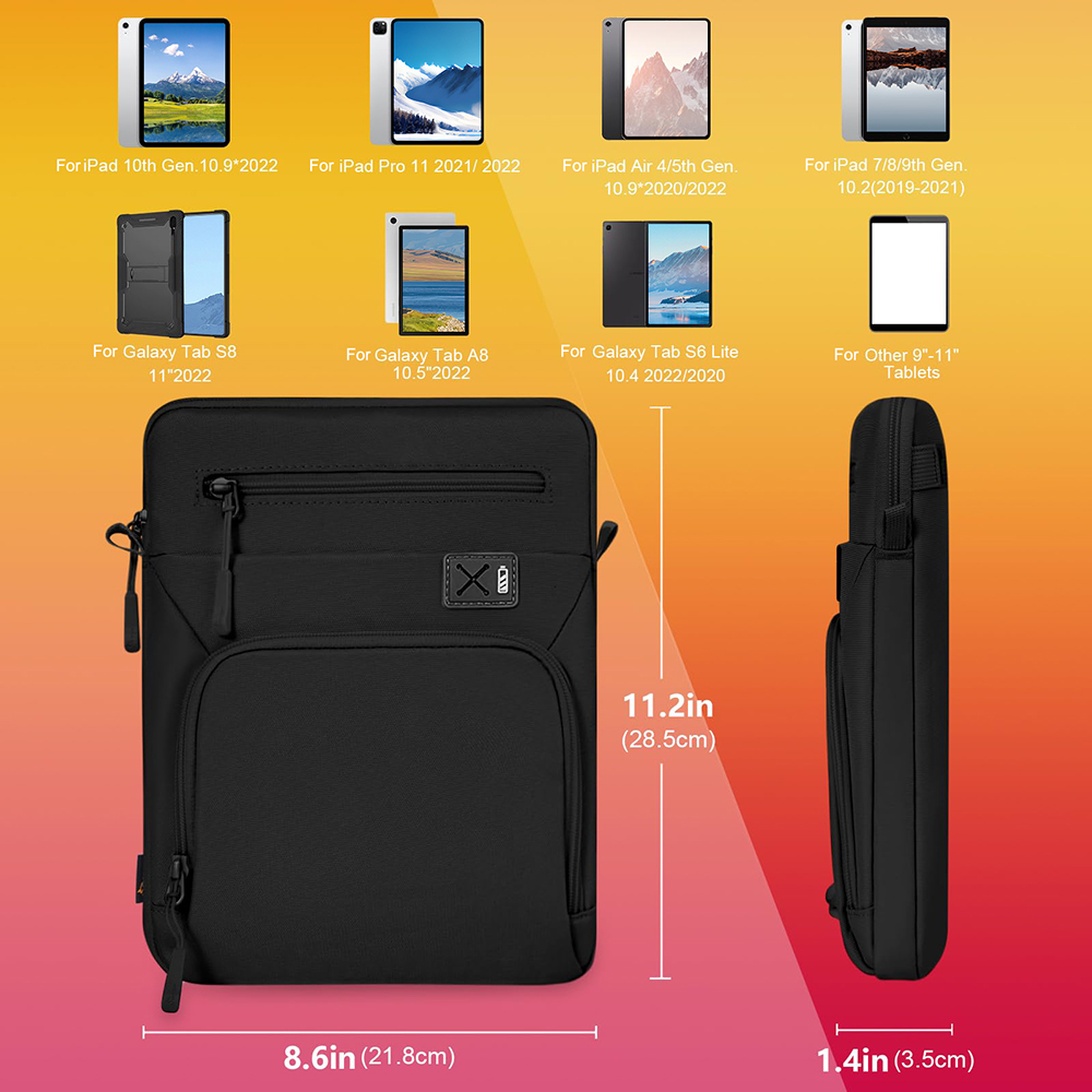 For Modern 12.9 Inch Tablet Sleeve Shoulder Bag Simple Soft DNB33 Ultimate Protection Eco-Friendly Zipper Closure SGS Wholesale OEM/ODM/Private Label