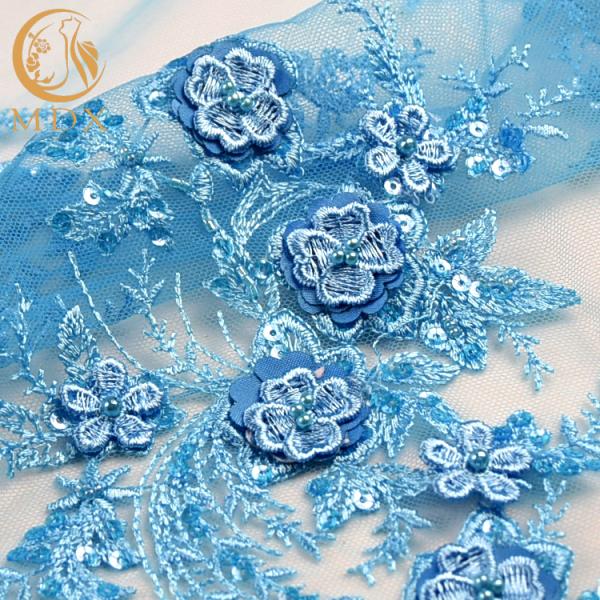 Творческая Handmade ткань шнурка отбортовала Appliques шнурка вышивки 3D Bridal