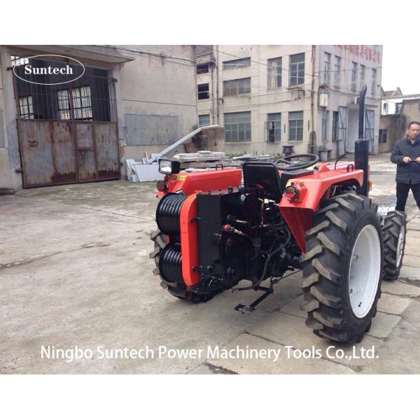 Petrol Engine Powered Cable Winch Puller 5 Ton For Conductor Taking Up / Stringing