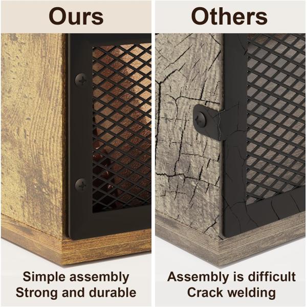 Retro Brown Vinyl Record Storage Box for Sturdy LP Record Crate and Functional Design