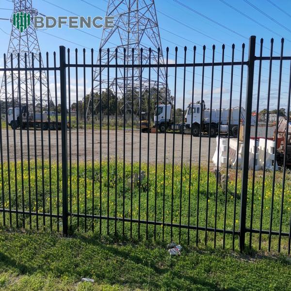 Attractive Tubular Steel Fence Aesthetically Pleasing
