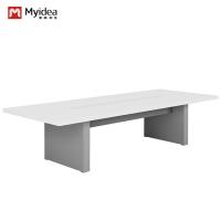 Mobiliário de escritório moderno Mesa de conferências Branco Cor Suporte de personalização