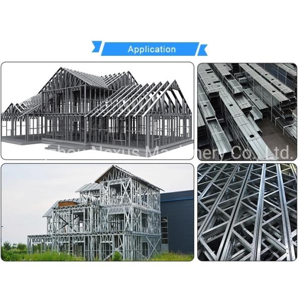                  New Design Light Gauge Steel Roof Trusses Villa Machine             
