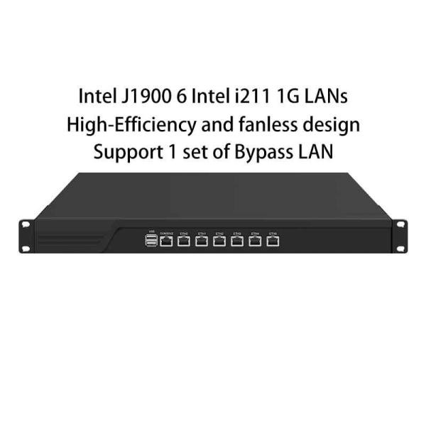 Zynshield 1U Rackmount Firewall OPNsense PfSense OpenWRT J1900 6 Intel 1G LAN