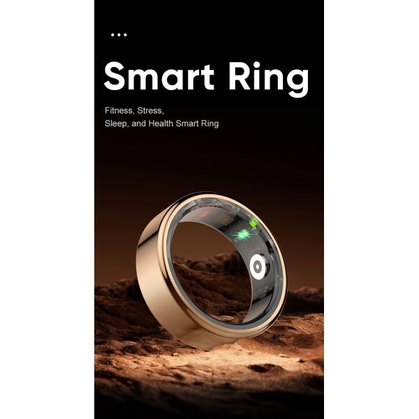 Eraysun New Trend Fashion Health Ring Finger Fitness tracker Rate QRing App 5ATM Waterproof R02 Smart Ring