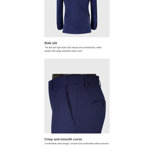 Anti-Static Men's Slim Fit Wedding Suits for Business Made In Custom Classic Blazer Suit