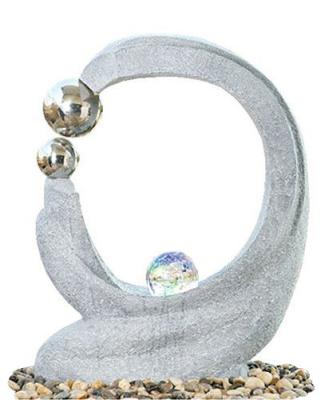 Cast Stone Outdoor Fountains , Contemporary Garden Fountains With Marble Color