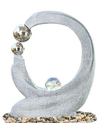Cast Stone Outdoor Fountains , Contemporary Garden Fountains With Marble Color