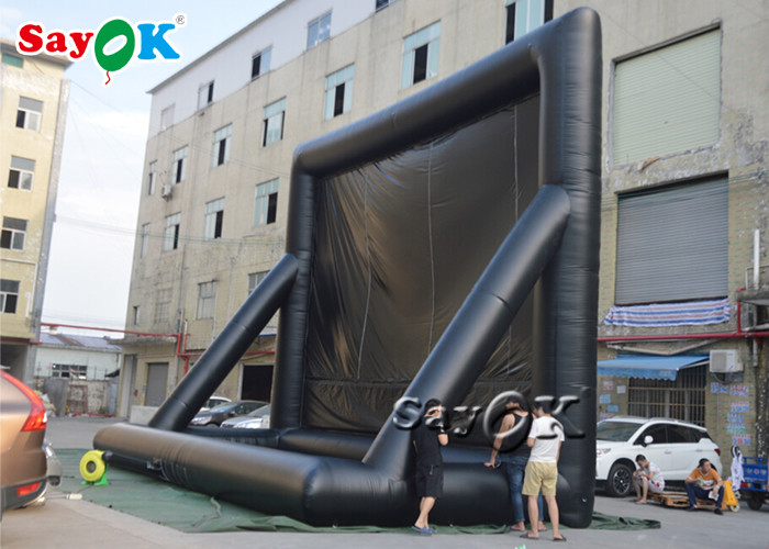 Киноэкран музея PVC раздувного киноэкрана Airblown двойной шить раздувной