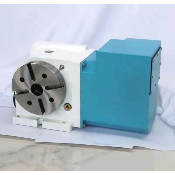 Precision 170mm 4th Axis CNC Rotary Table With Motor / Bearing Steel Construction