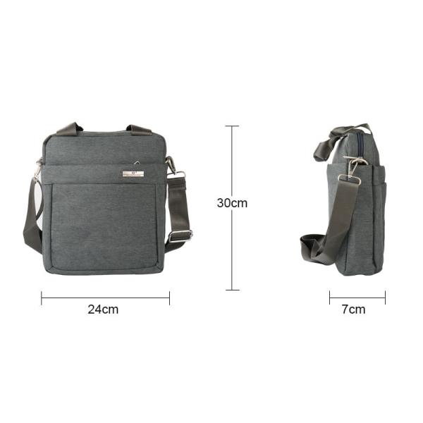Business Nylon Messenger Bags Male Leather Crossbody Shoulder Bag With Handle