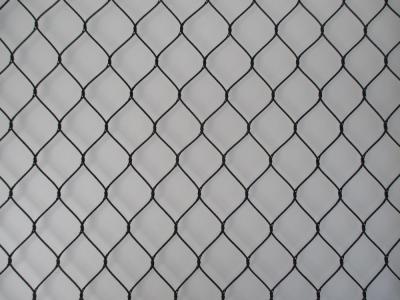 SS316 Flexible Black Oxide Rope Mesh For Ape And Bird Aviary Nettings