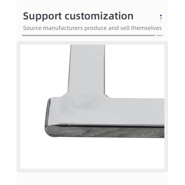 Офисные аксессуары крутящихся стульев Chrome Bow Frame Metal Chair Frame Flat Tube Base