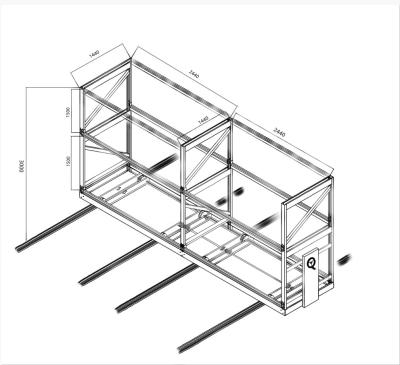 4x8ft Indoor Farm Hydroponic Growing Racks For Vegetable Nursery