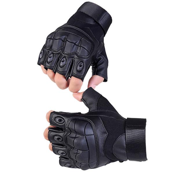 Lightweight Cut Proof Black Tactical Gloves Nylon Outdoor XS-XL Customized Size
